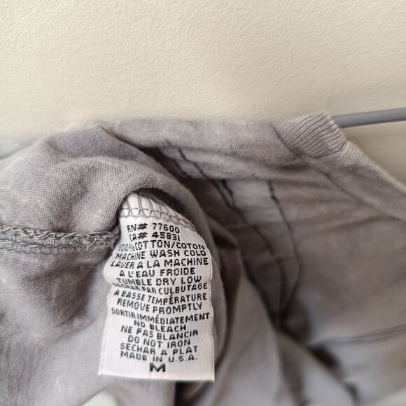 2/$20 Ballet Point Shoes Stonewash Grunge Raw Hem Graphic Tee - Picture 7 of 10